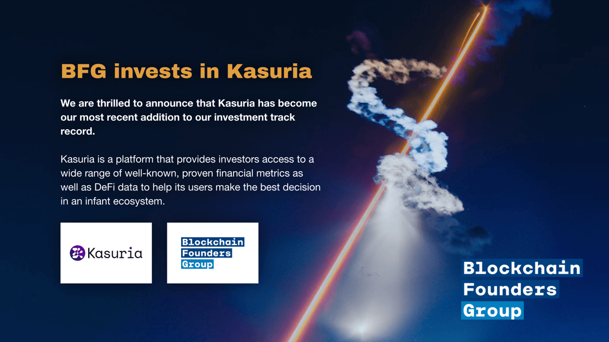 BFG invests in Kasuria - Defi data