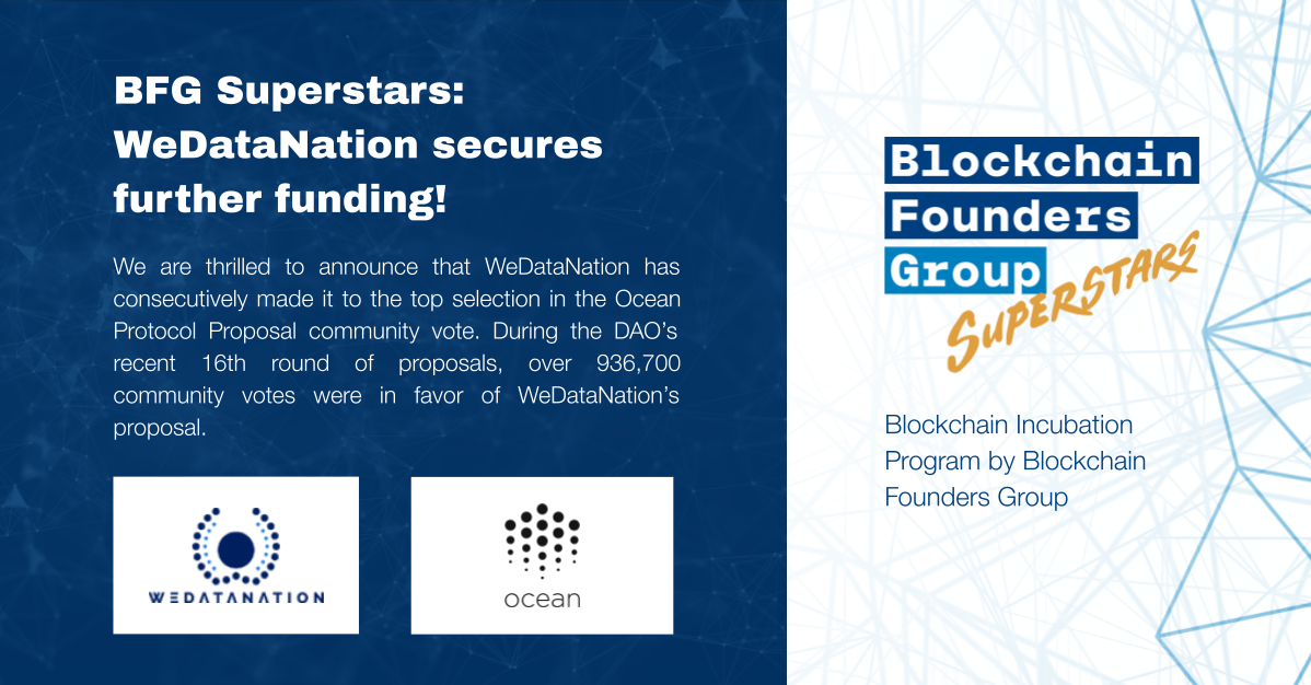 BFG Superstars: WeDataNation secures further $10,000 in funding from Ocean Protocol DAO