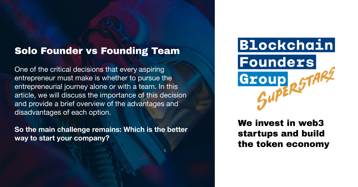 Solo Founder vs Founding Team - Which is the better way to start your company?
